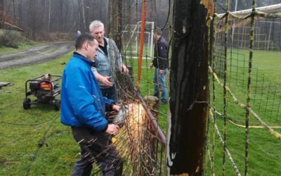 Voorbereidende werkzaamheden aanleg kunstgrasveld – dag 2 van 3