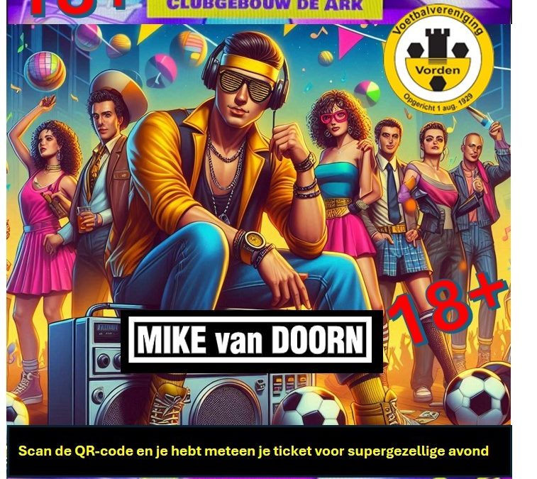 80’s party op 8 februari, jij komt toch ook?